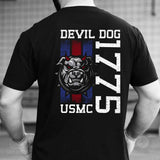 USMC Blood Stripe Devil Dog T-Shirt - SGT GRIT