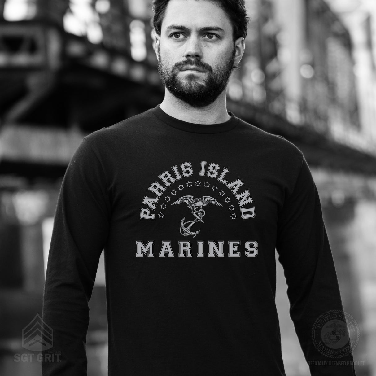 MCRD Vintage Long Sleeve T-Shirt - SGT GRIT