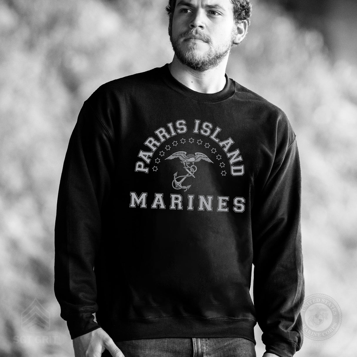 MCRD Vintage Eagle & Anchor Sweatshirt - SGT GRIT