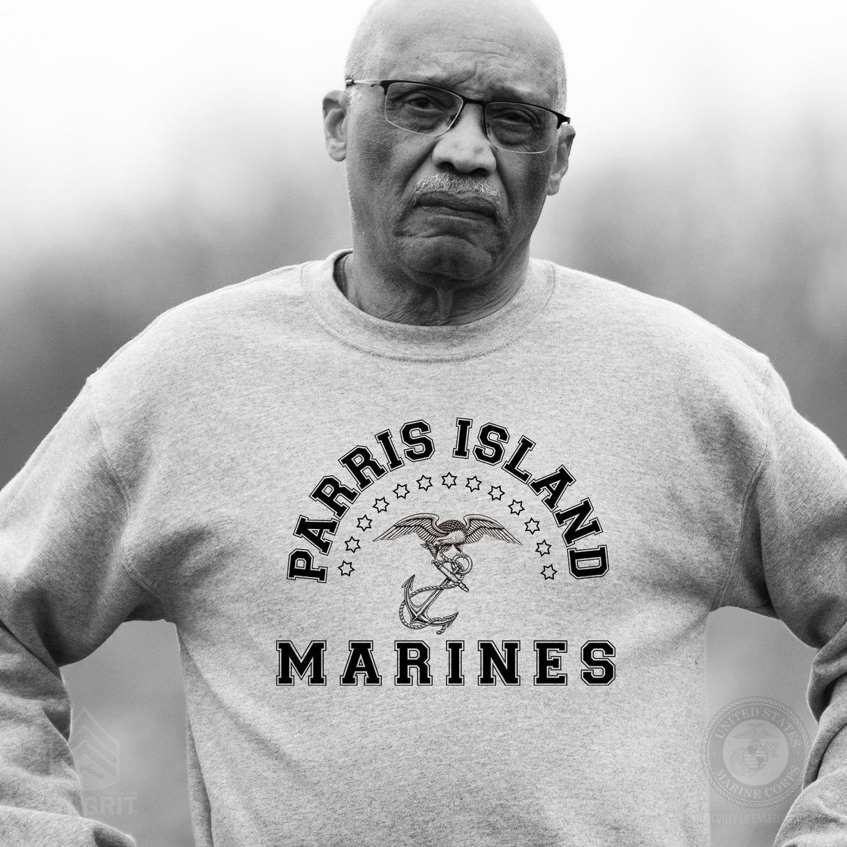 MCRD Vintage Eagle & Anchor Sweatshirt - SGT GRIT