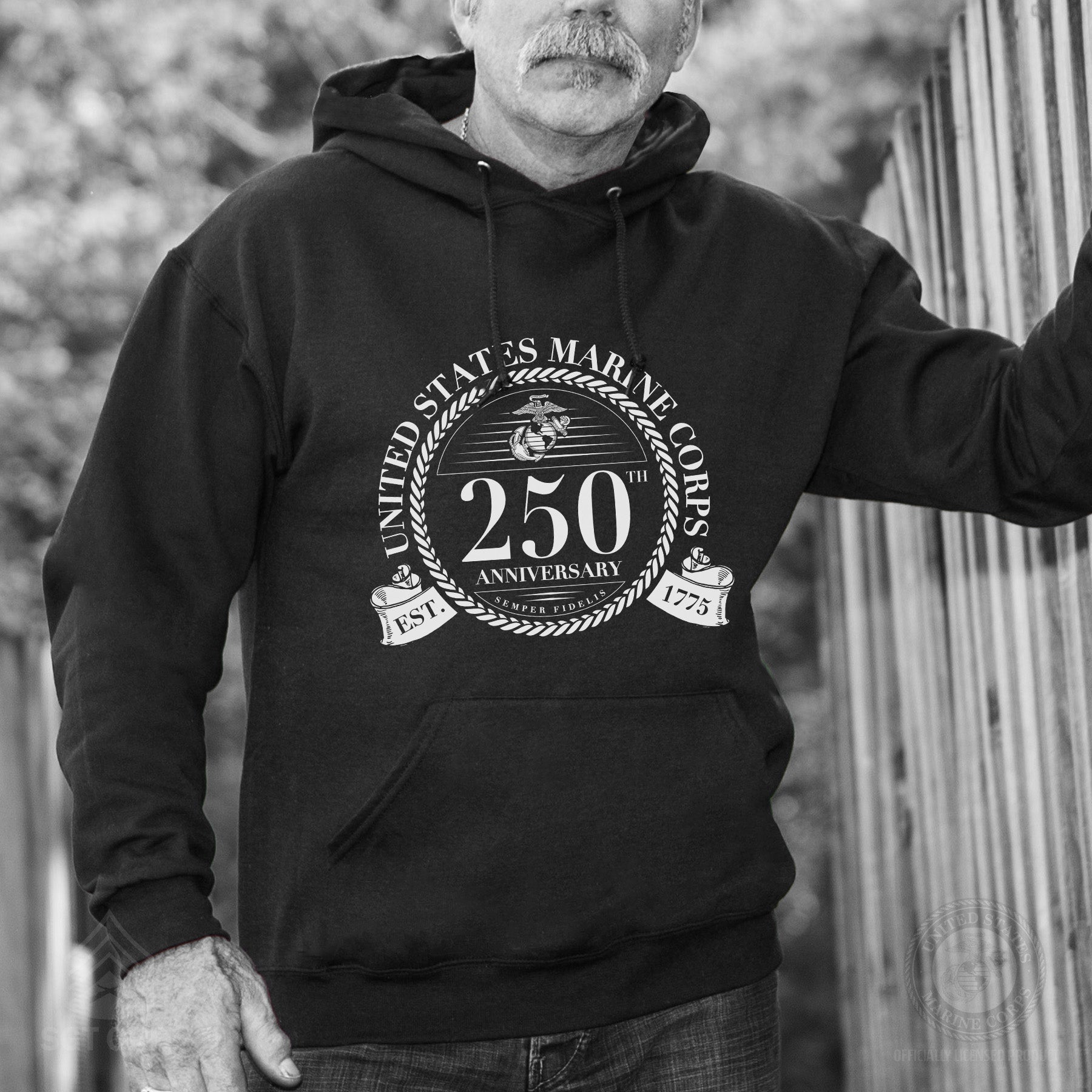 USMC 250th Anniversary Formal Hoodie | Marine Corps Pride – SGT GRIT
