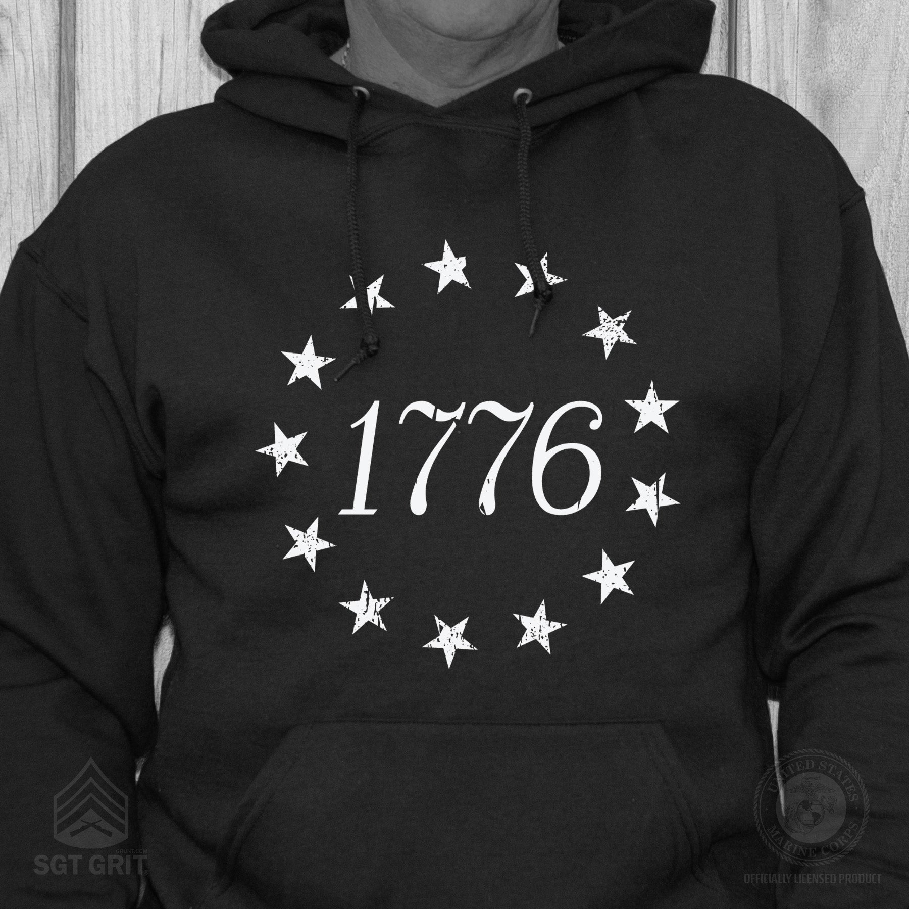 1776 Betsy Ross Flag Hoodie | Patriotic Crewneck – SGT GRIT
