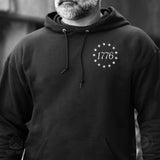 1776 Betsy Ross Flag Hoodie - Back Design - SGT GRIT