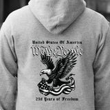 We The People 250 Years Eagle Hoodie- Back Design - SGT GRIT