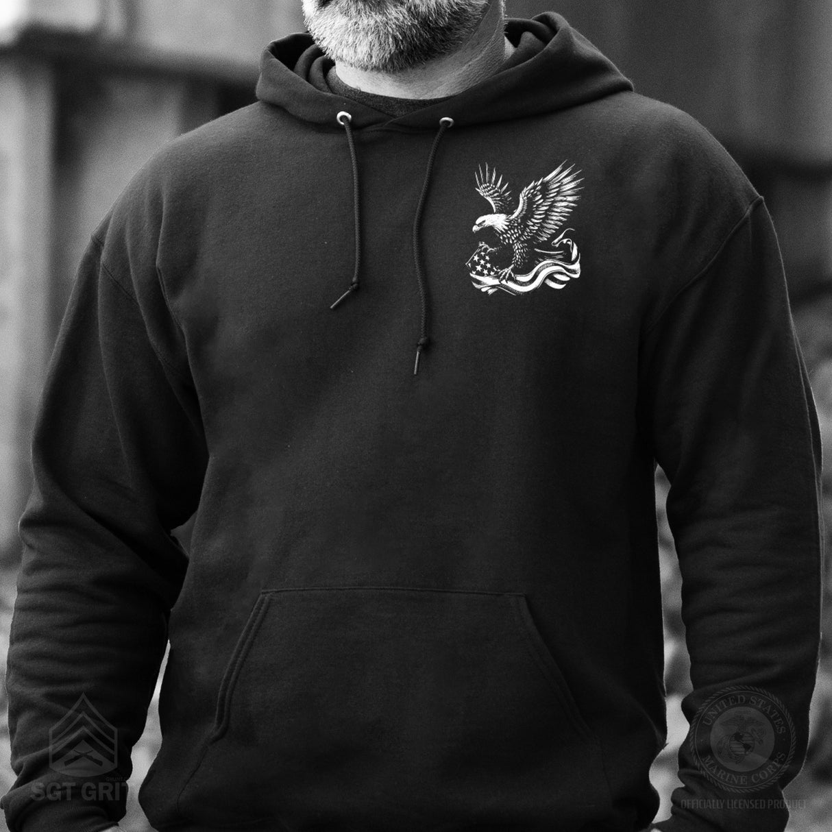 We The People 250 Years Eagle Hoodie- Back Design - SGT GRIT