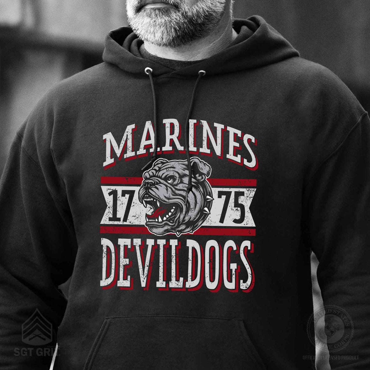 Marine Corps Devil Dogs Hoodie - SGT GRIT