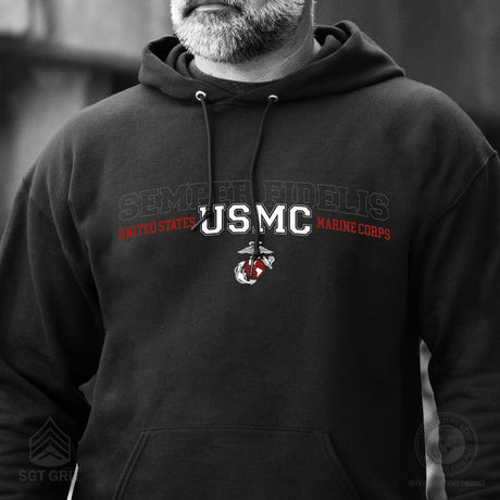 Semper Fidelis United States Marine Corps Hoodie - SGT GRIT