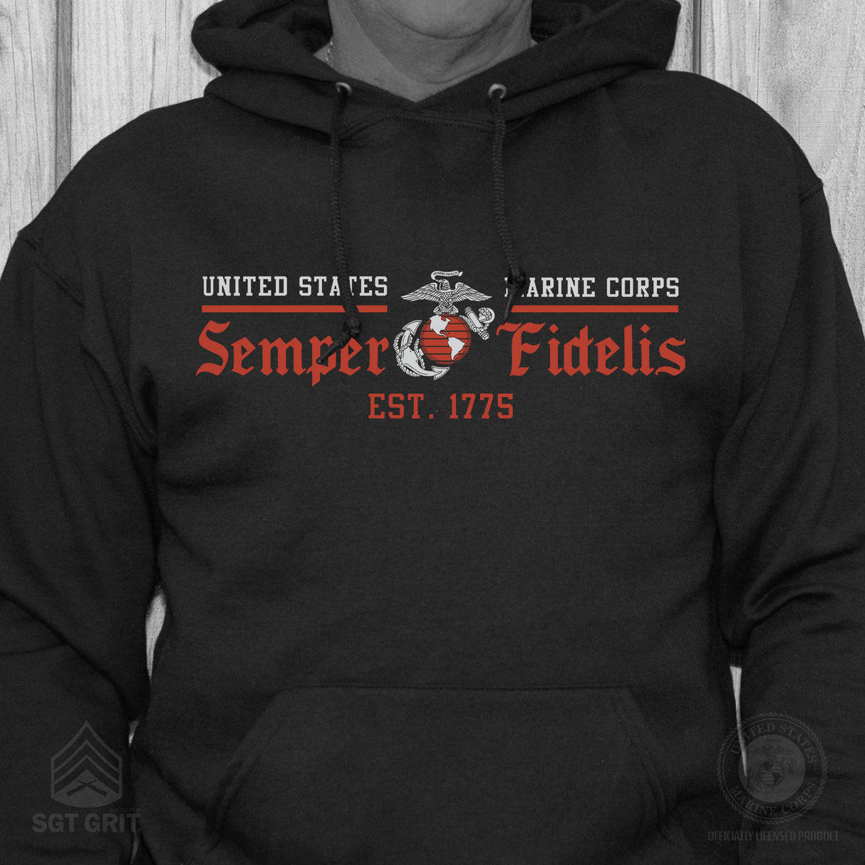 USMC Semper Fidelis Hoodie - SGT GRIT
