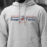 USMC Semper Fidelis Hoodie - SGT GRIT