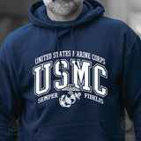 USMC Bold Collegiate Hoodie - SGT GRIT