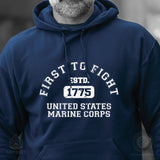 First to Fight Collegiate USMC Hoodie - SGT GRIT