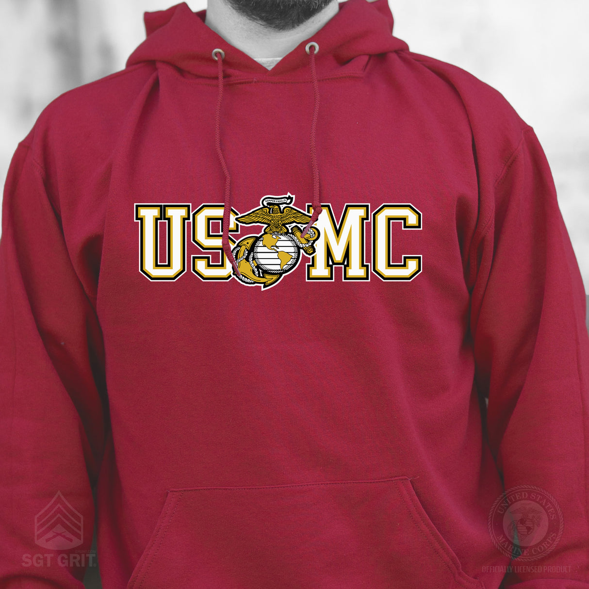 USMC Collegiate EGA Hoodie - SGT GRIT