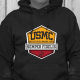 USMC Hexagon Badge Hoodie - SGT GRIT