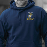 Old School Eagle, Globe, and Anchor Hoodie - SGT GRIT