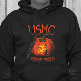 USMC Halloween Pumpkin Hoodie - SGT GRIT