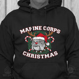 USMC Christmas Bulldog Hoodie - SGT GRIT