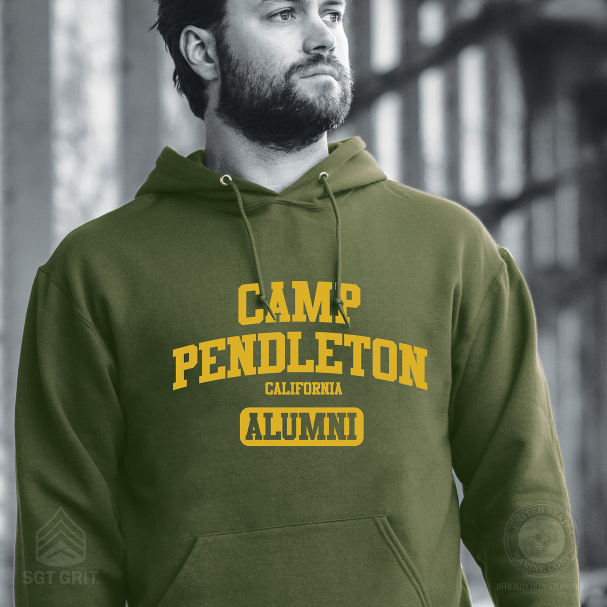 Marine Corps Camp Collegiate Alumni Hoodie - SGT GRIT