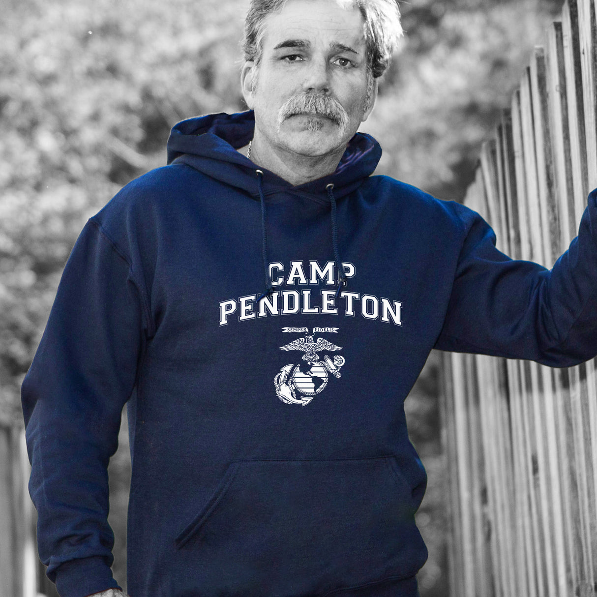 Marine Corps Base Collegiate EGA Hoodie - SGT GRIT