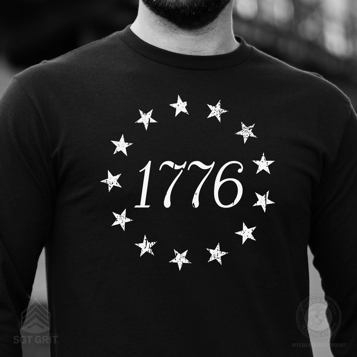 1776 Betsy Ross Flag Long Sleeve T-Shirt - SGT GRIT