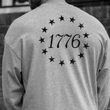 1776 Betsy Ross Flag Long Sleeve T-Shirt - Back Design - SGT GRIT