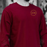 1776 Betsy Ross Flag Long Sleeve T-Shirt - Back Design - SGT GRIT