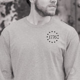 1776 Betsy Ross Flag Long Sleeve T-Shirt - Back Design - SGT GRIT
