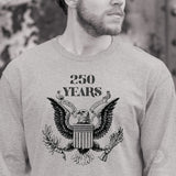 Vintage Eagle 250 Years Long Sleeve T-Shirt- Gray - SGT GRIT