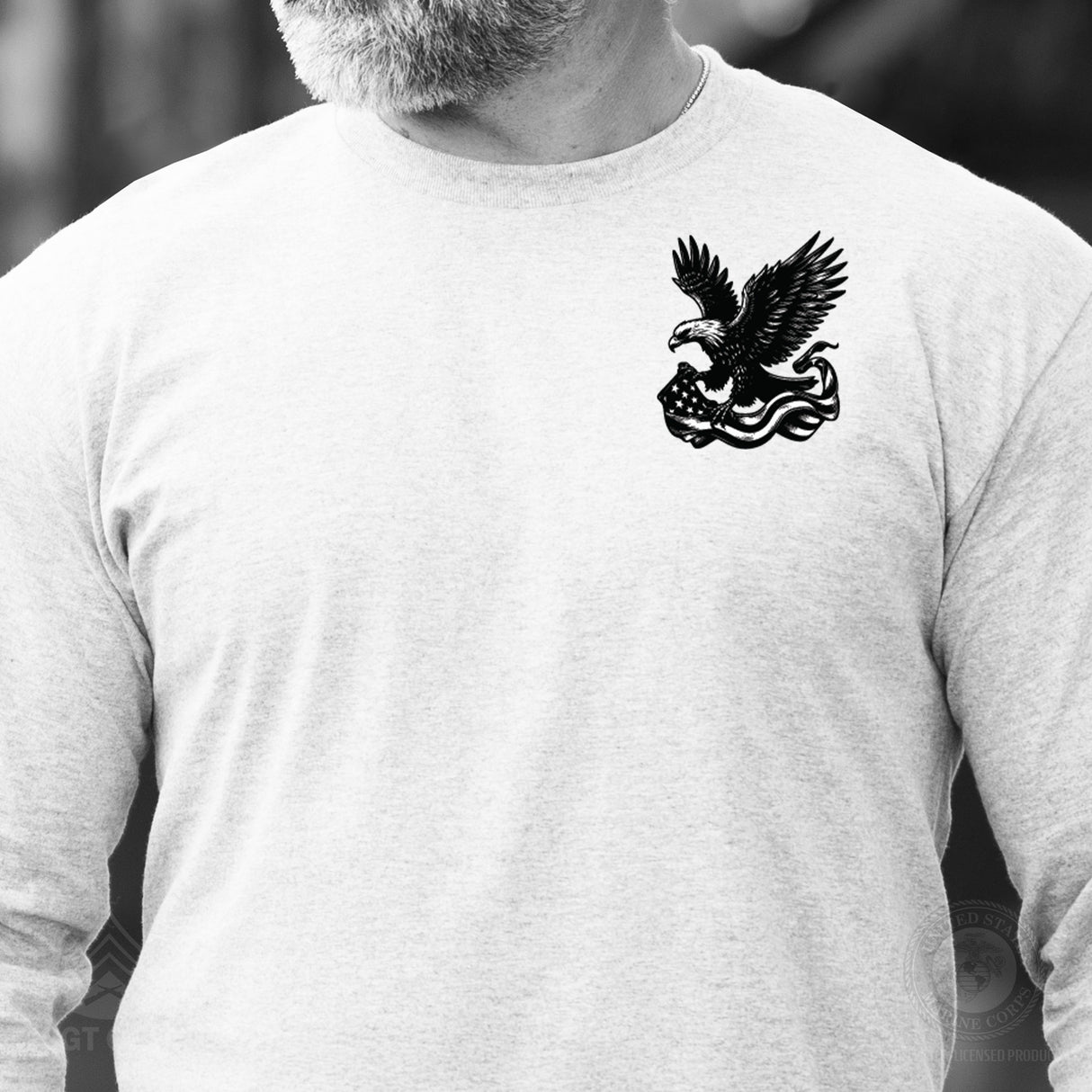 We The People 250 Years Eagle Long Sleeve T-Shirt- Back Design - SGT GRIT