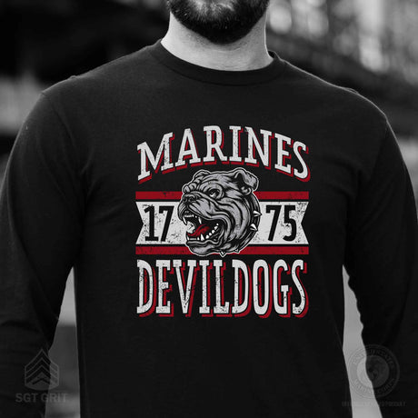 Marine Corps Devil Dogs Long Sleeve T-Shirt - SGT GRIT