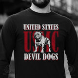 USMC Devil Dog Long Sleeve T-Shirt - SGT GRIT