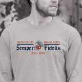USMC Semper Fidelis Long Sleeve T-Shirt - SGT GRIT
