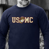 USMC Collegiate EGA Long Sleeve T-Shirt - SGT GRIT