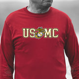 USMC Collegiate EGA Long Sleeve T-Shirt - SGT GRIT