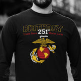 USMC 251st Birthday Long Sleeve T-Shirt - SGT GRIT