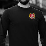 Collegiate Left Chest Crest Long Sleeve T-shirt - SGT GRIT