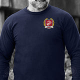 Collegiate Left Chest Crest Long Sleeve T-shirt - SGT GRIT