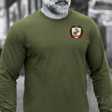 Collegiate Left Chest Crest Long Sleeve T-shirt - SGT GRIT