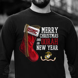 USMC Christmas Stocking Long Sleeve T-Shirt - SGT GRIT
