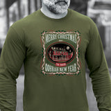 USMC Tun Tavern Christmas Long Sleeve T-Shirt- OD Green - SGT GRIT