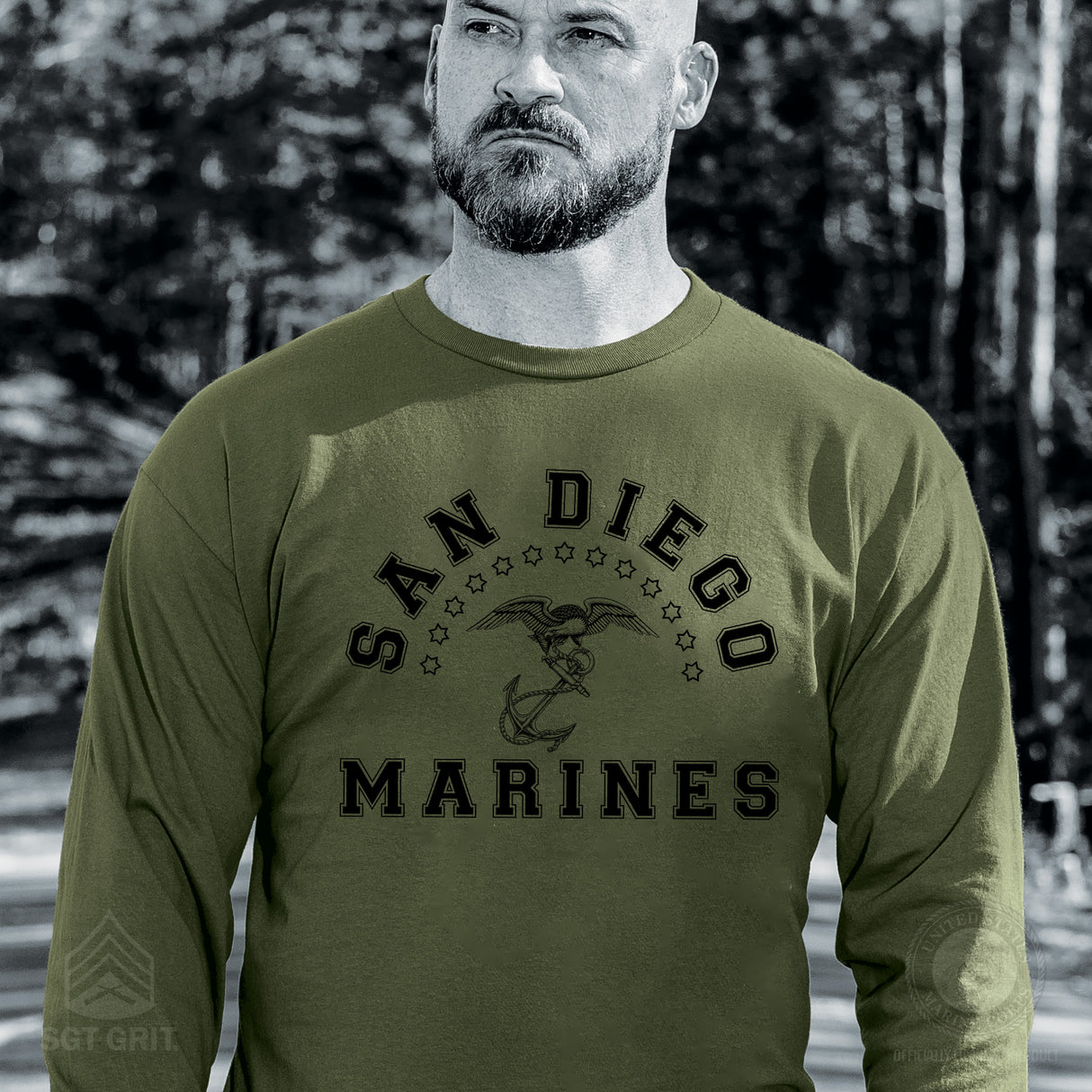 MCRD Vintage Long Sleeve T-Shirt - SGT GRIT