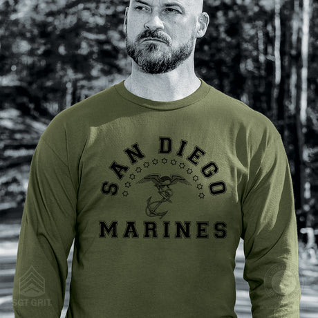 MCRD Vintage Long Sleeve T-Shirt - SGT GRIT