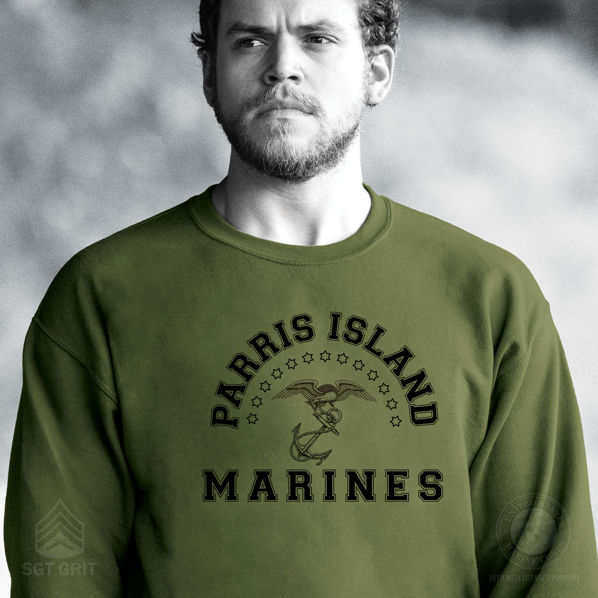 MCRD Vintage Eagle & Anchor Sweatshirt - SGT GRIT