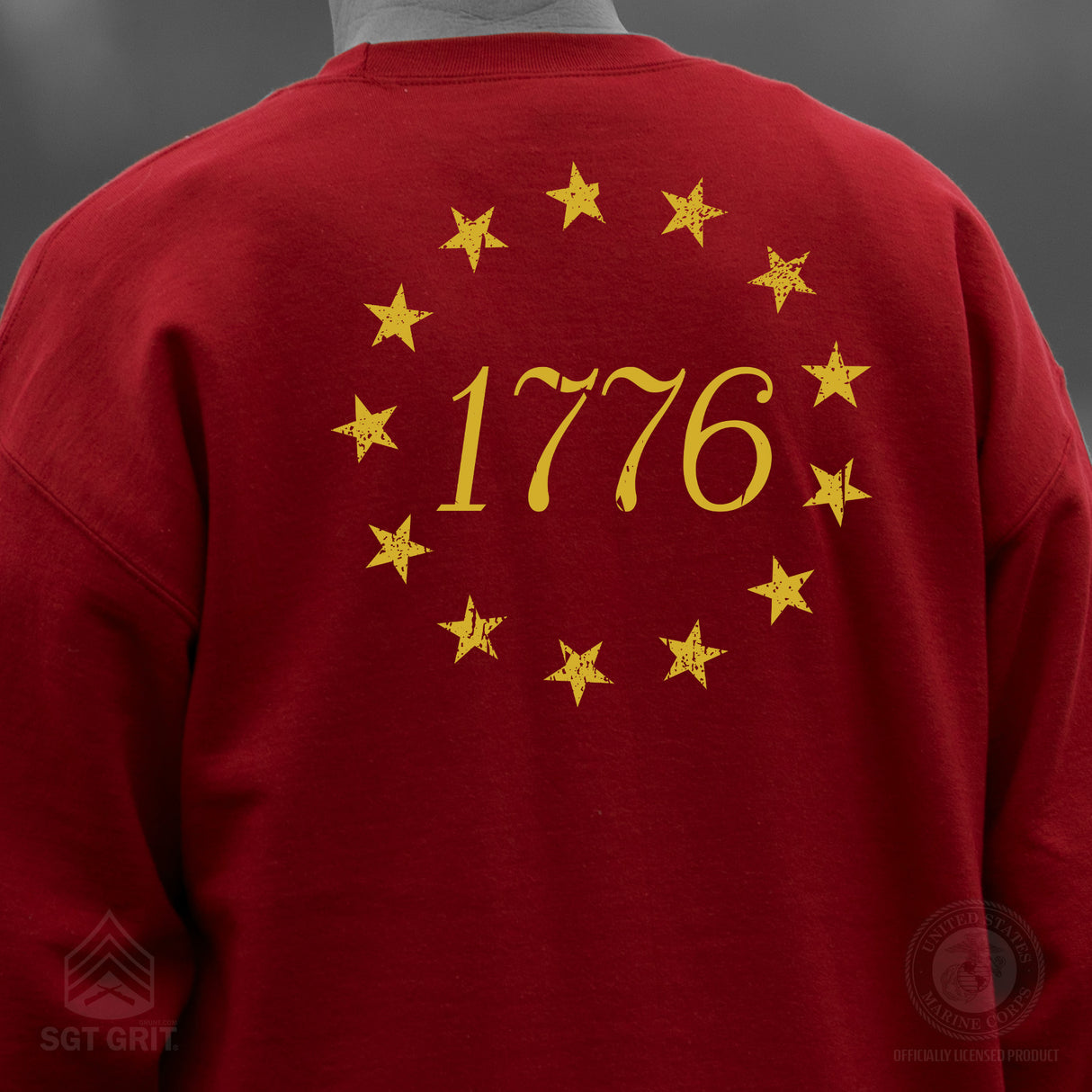 1776 Betsy Ross Flag Sweatshirt - Back Design