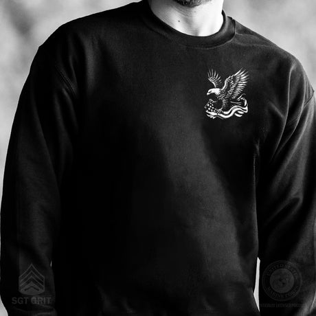 We The People 250 Years Eagle Sweatshirt- Back Design - SGT GRIT