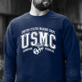 USMC Bold Collegiate Sweatshirt - SGT GRIT