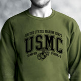 USMC Bold Collegiate Sweatshirt - SGT GRIT