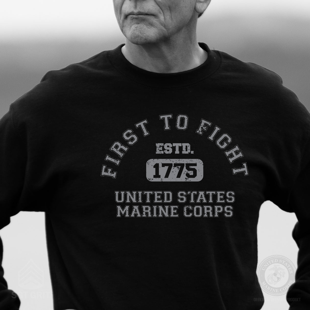 First to Fight Collegiate USMC Sweatshirt - SGT GRIT