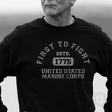 First to Fight Collegiate USMC Sweatshirt - SGT GRIT