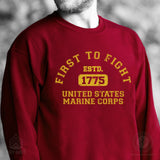 First to Fight Collegiate USMC Sweatshirt - SGT GRIT