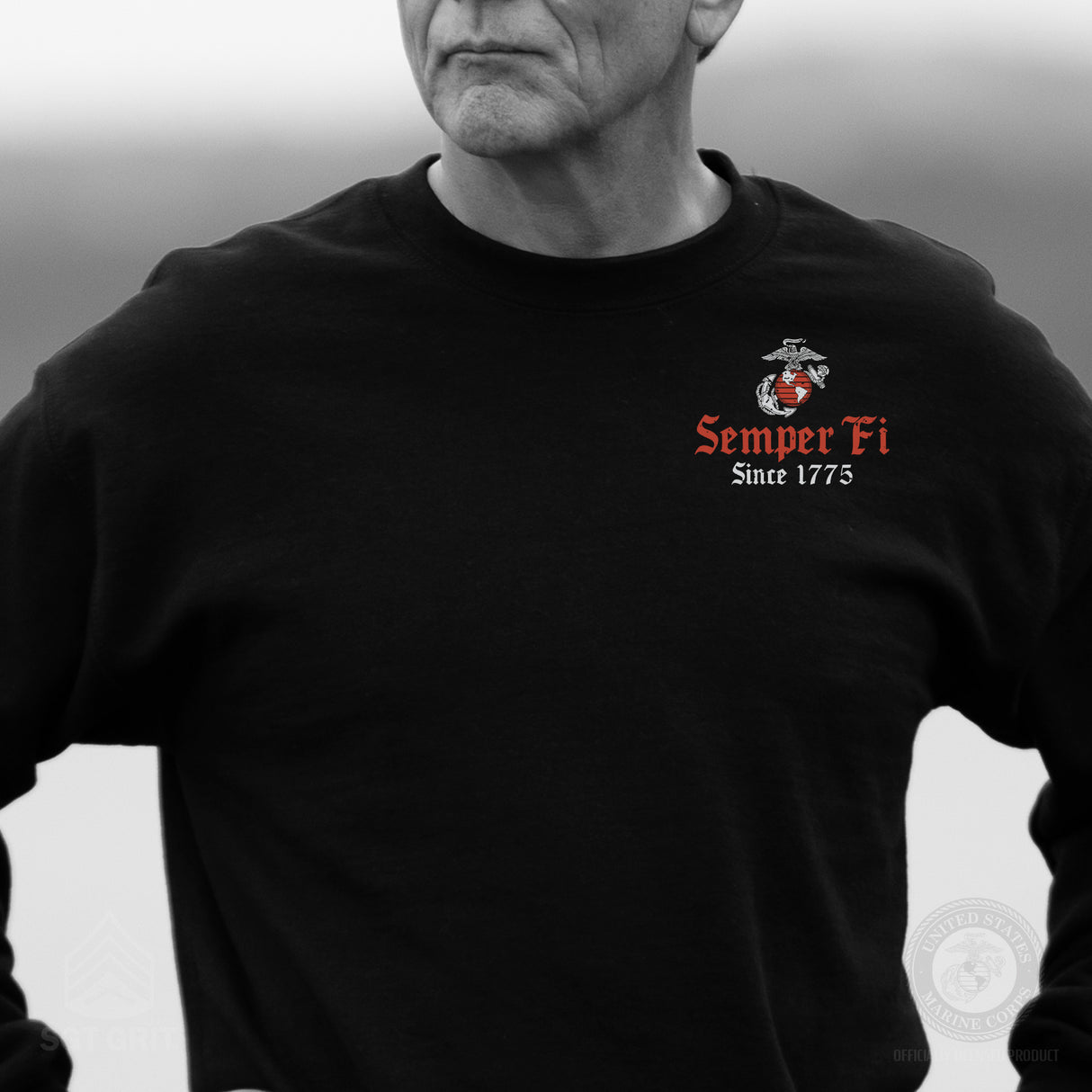 USMC Battle Ready ’75 Sweatshirt – Back Design - SGT GRIT